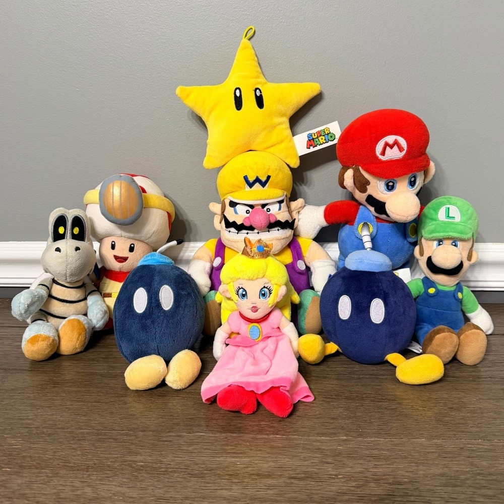 Nintendo Super Mario Plush Lot of 9‎